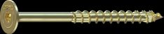 312 x 4 T Star Head Yellow Zinc B