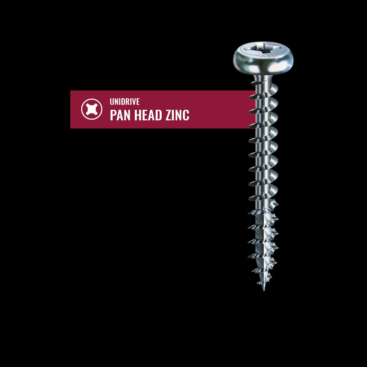 UNIDRIVE COMBINATION (PH/SQ) PAN HEAD ZINC