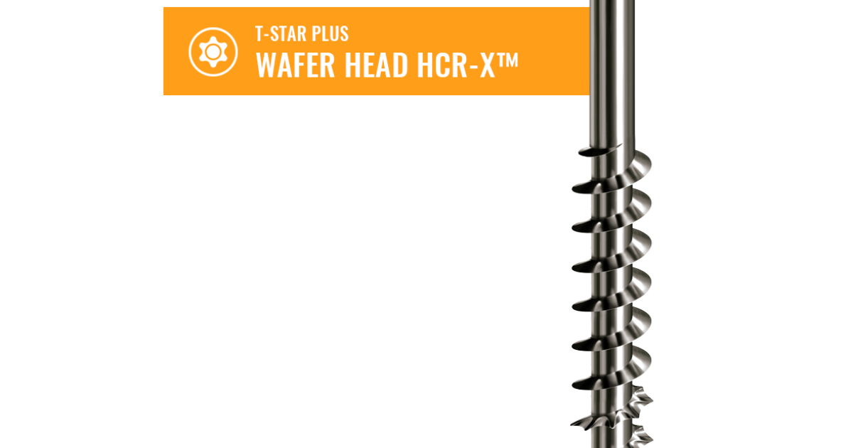 T-STAR PLUS WAFER HEAD HCR-X™ | SPAX US
