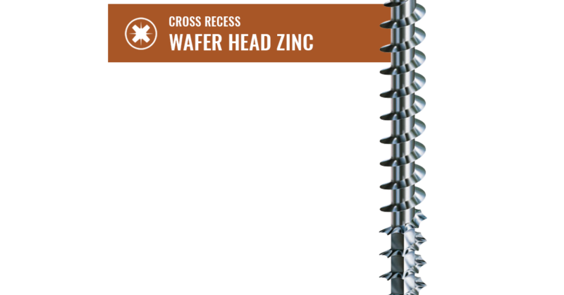 CROSS RECESS REAR PANEL WAFER HEAD ZINC | SPAX US