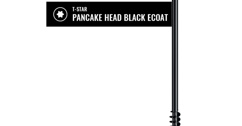 T-STAR PANCAKE HEAD BLACK eCOAT | SPAX US