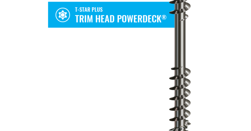 T-STAR PLUS TRIM HEAD POWERDECK® 304 STAINLESS STEEL | SPAX US